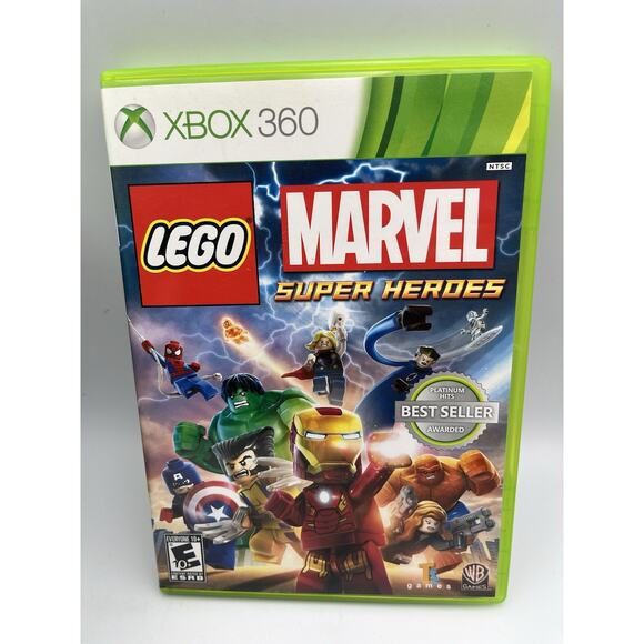LEGO Marvel Super Heroes Microsoft Xbox 360 Video Game Complete - Picture 1 of 10